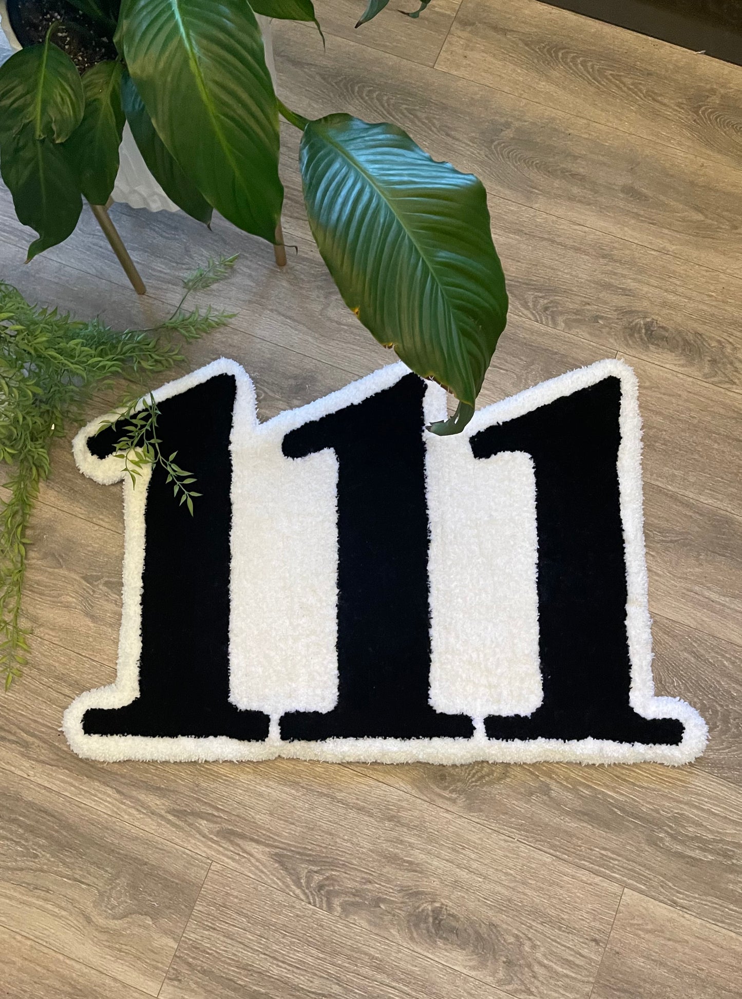 "111" Angel number Rug